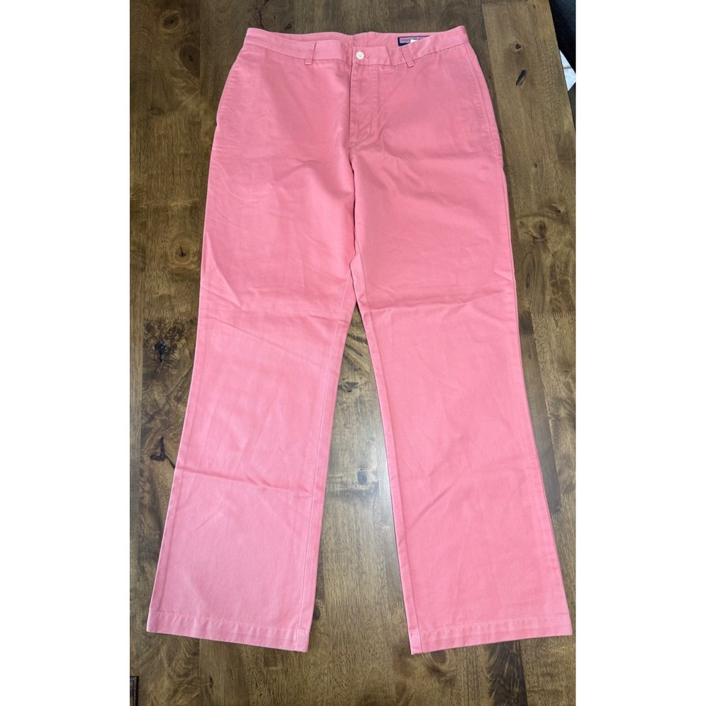NWT Mens Vineyard Vines by shep & Ian club pant salmon pink cotton size 35x32